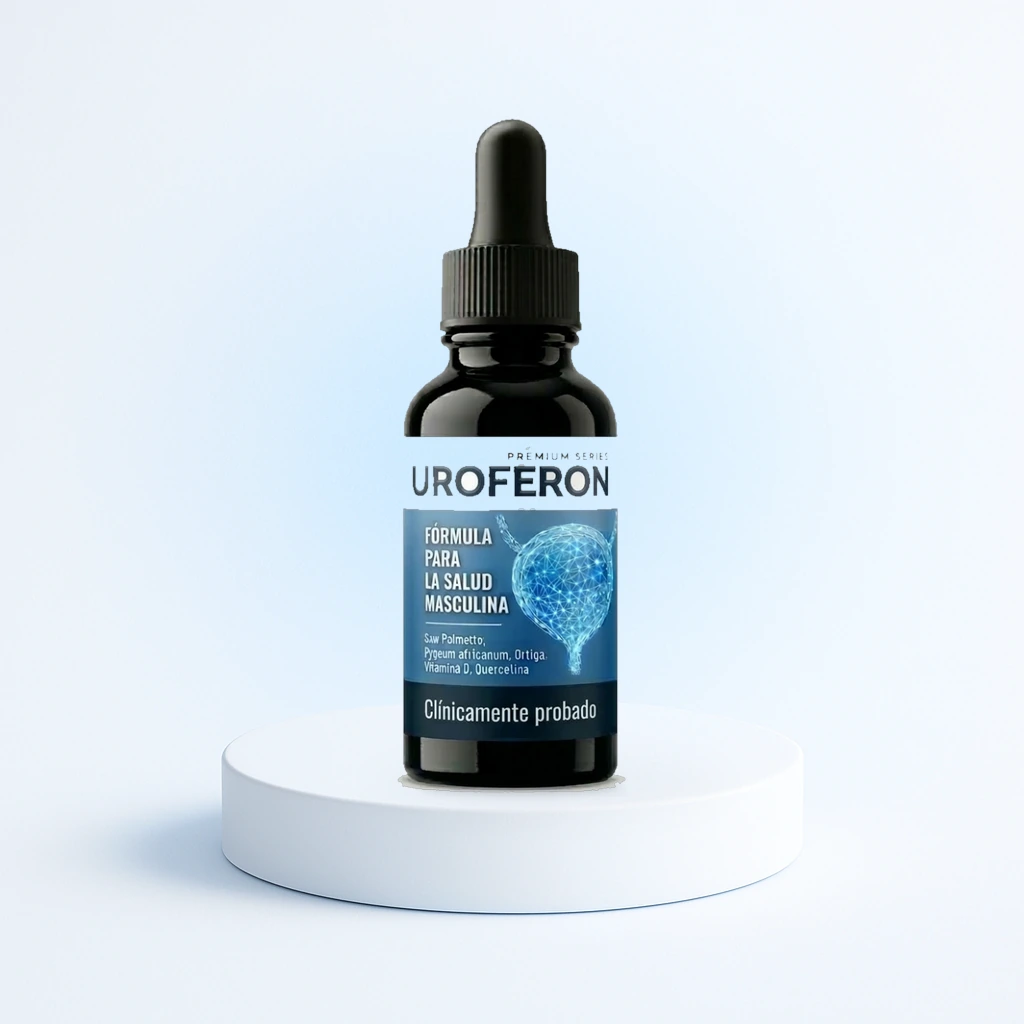 Frasco de Uroferon de 30 ml con gotero, gotas para la próstata